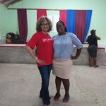 Minister Sherry Smith and Carlene Grant (Teacher) Basic School Ocho Rios